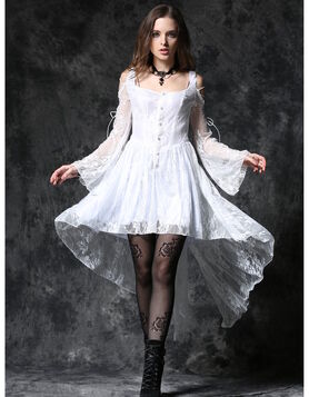 Robe gothique asym&eacute;trique &Eacute;ternelle Nuit - Dark in Love