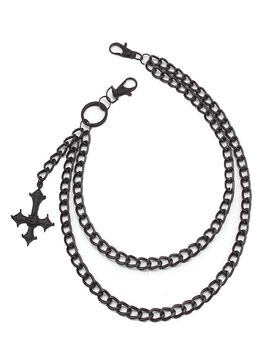 Cha&icirc;ne de pantalon Crucifix Invers&eacute; Dual
