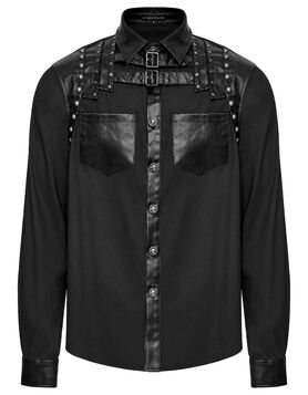 Chemise PUNK RAVE 'Discipline Noire'