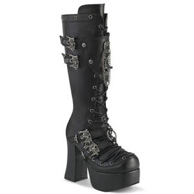 Bottes gothiques à plateforme DEMONIACULT - Skull Chains
