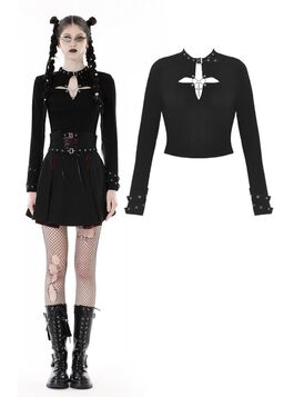 Haut DARK IN LOVE 'Goth cross'