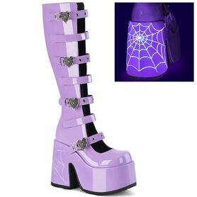 Bottes gothiques DEMONIACULT Violet UV
