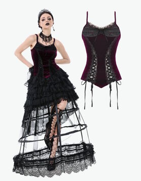 Bustier Gothique 'Crimson Temptation' Dark In Love