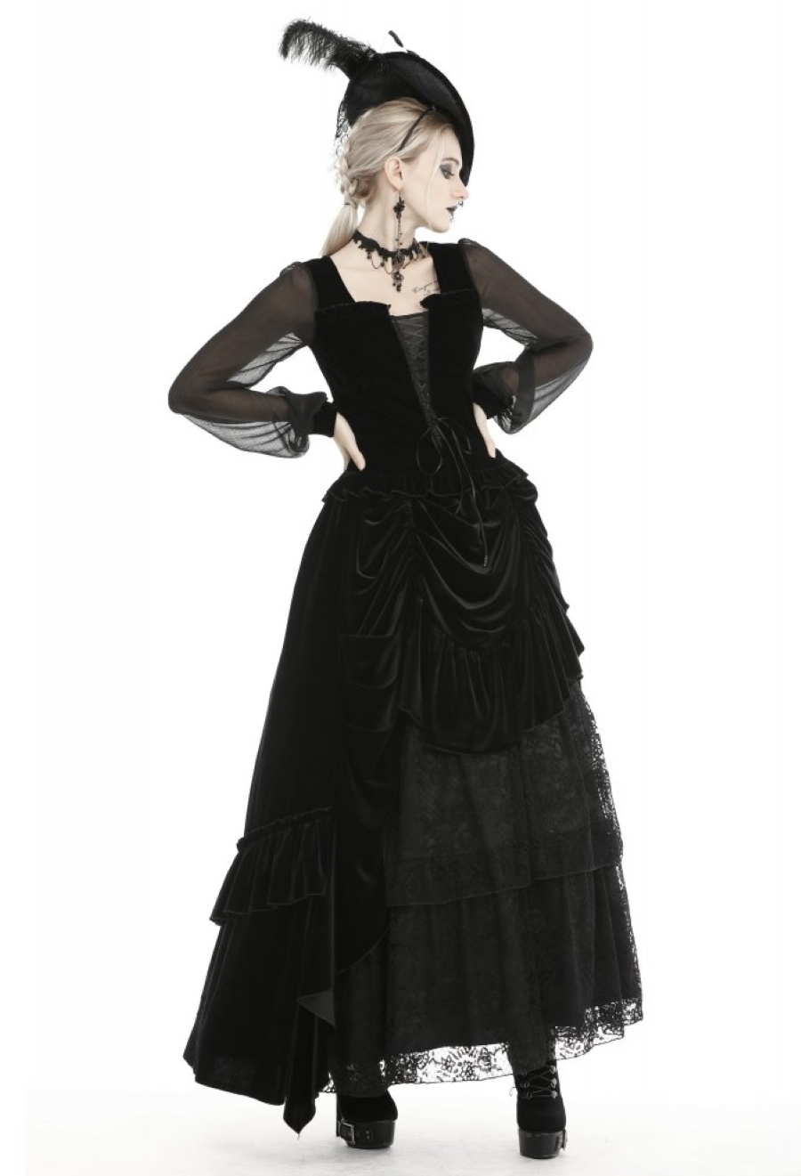 photo n°3 : Longue jupe DARK IN LOVE 'gothic queen'