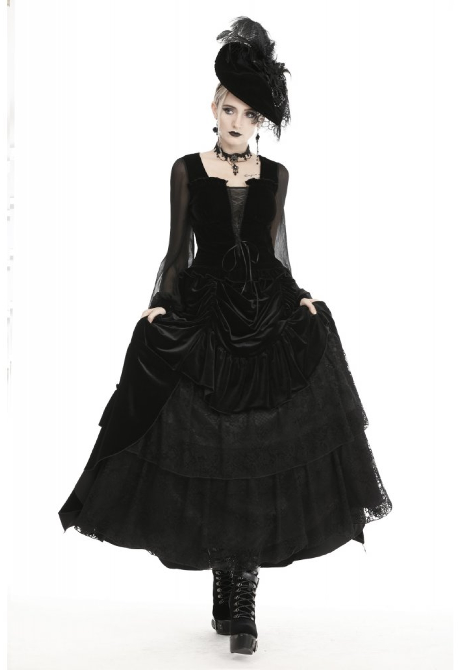 photo n°2 : Longue jupe DARK IN LOVE 'gothic queen'