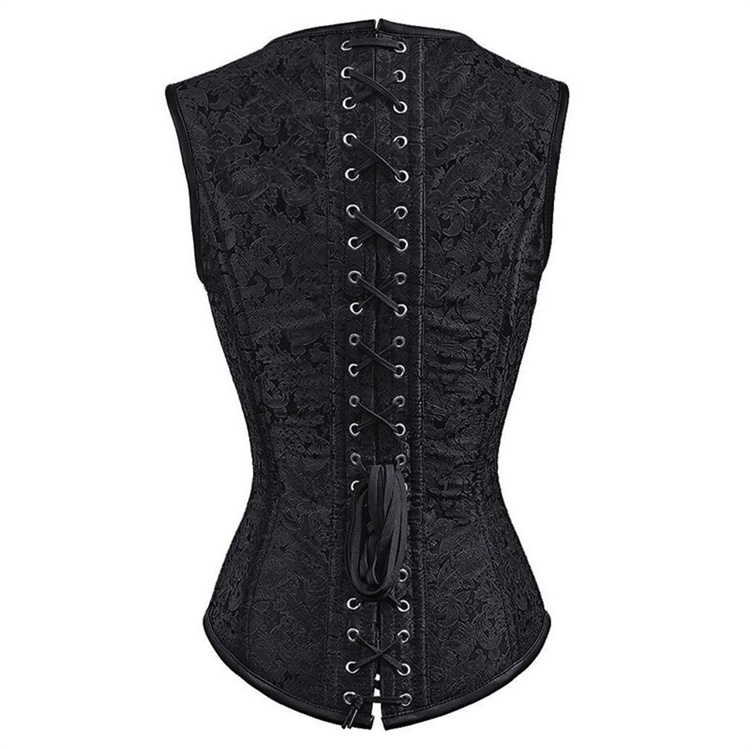 photo n°2 : Corset gothique brocarde noir
