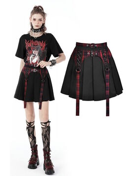 Mini-jupe goth punk DARK IN LOVE 'Insoumise'
