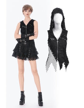 Ashen Rite Hooded Top - Dark in Love