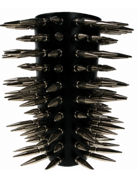Avant-Bras cuir Gothique Extr&ecirc;me - Hellstorm Spikes