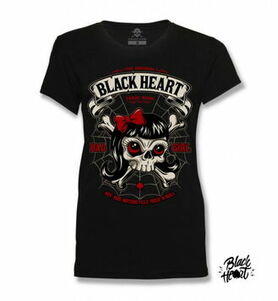 T-shirt femme BLACK HEART 'lady luck'