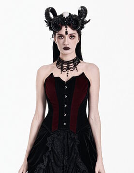 Corset Gothique The Crimson Countess - Dark in Love