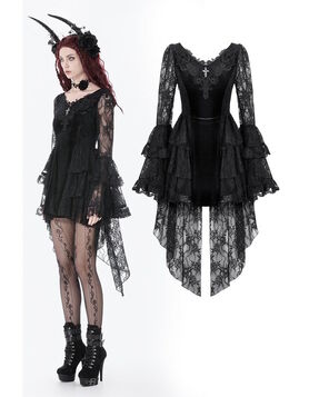 Robe gothique velours & dentelle &Eacute;clipse Baroque - Dark in Love