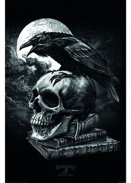Carte postale 3D ALCHEMY GOTHIC 'Poe's Raven'