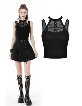 Top sans manches DARK IN LOVE 'Venin Noir' 