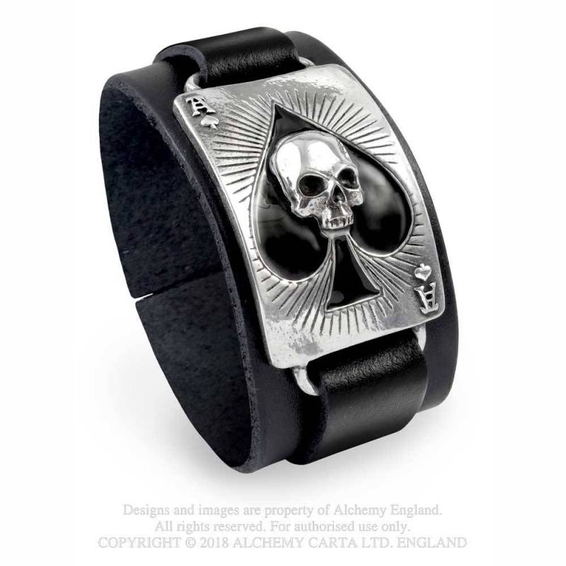 Bracelet ALCHEMY GOTHIQUE 'Ace of dead spades'