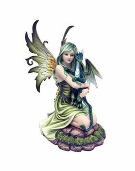 Figurine fée dragon