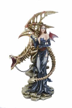 Figurine gothique 'dragon skeleton'