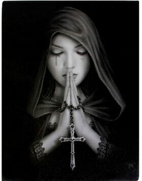 Carte postale 3D Anne STOKES 'Gothic Prayer'