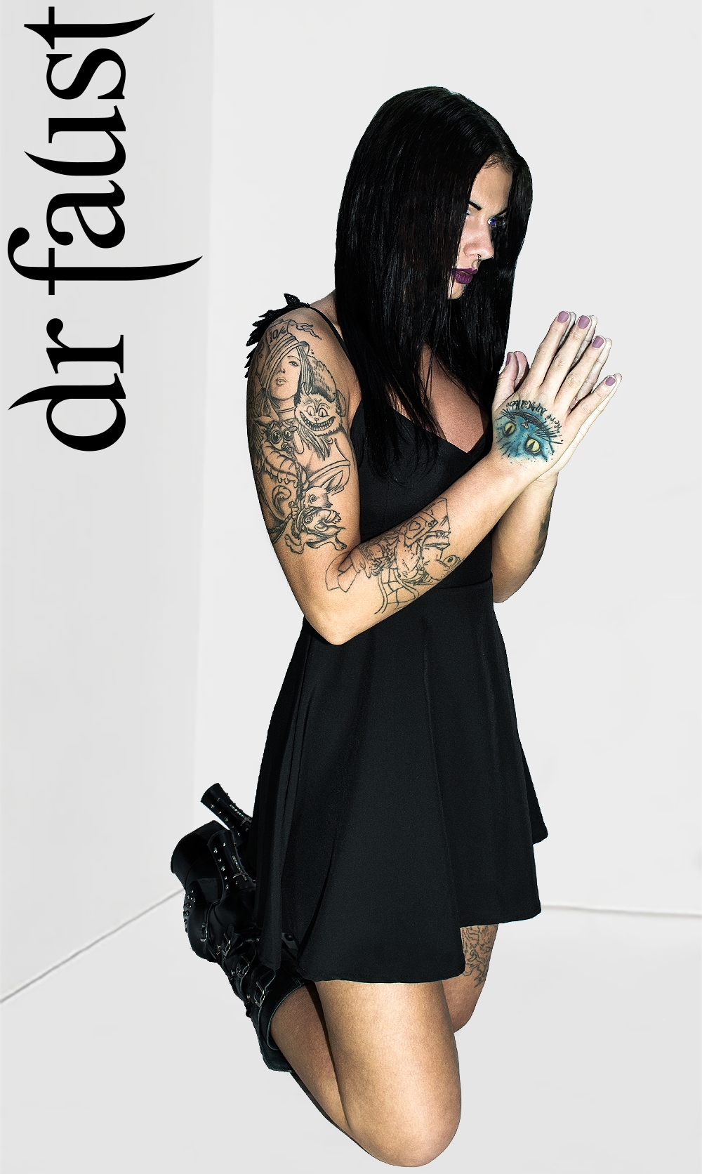 ASOS DESIGN - Robe longue asymétrique avec découpe sur la taille - Noir délavé | ASOS