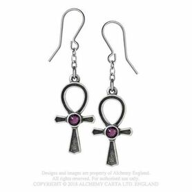 Boucles d'oreilles ALCHEMY GOTHIC 'ank of osiris'