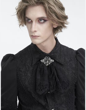 Jabot Gothique Dentelle - Nocturne Reliquary - Devil Fashion