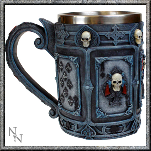Chope gothique en résine dead man's hand