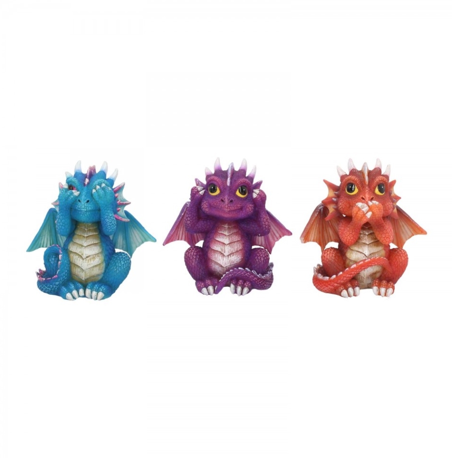 Set figurines dragons de la sagesse