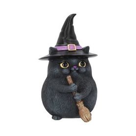 Petite figurine chat sorcière
