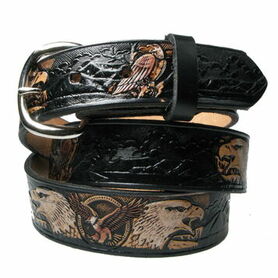 Ceinture cuir Biker 'Big Eagle'