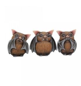 Set figurines chauve-souris de la sagesse