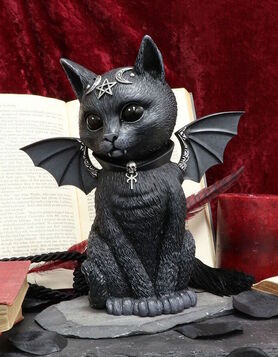 Figurine Chat Occulte 'Malpuss' - Grand Modèle
