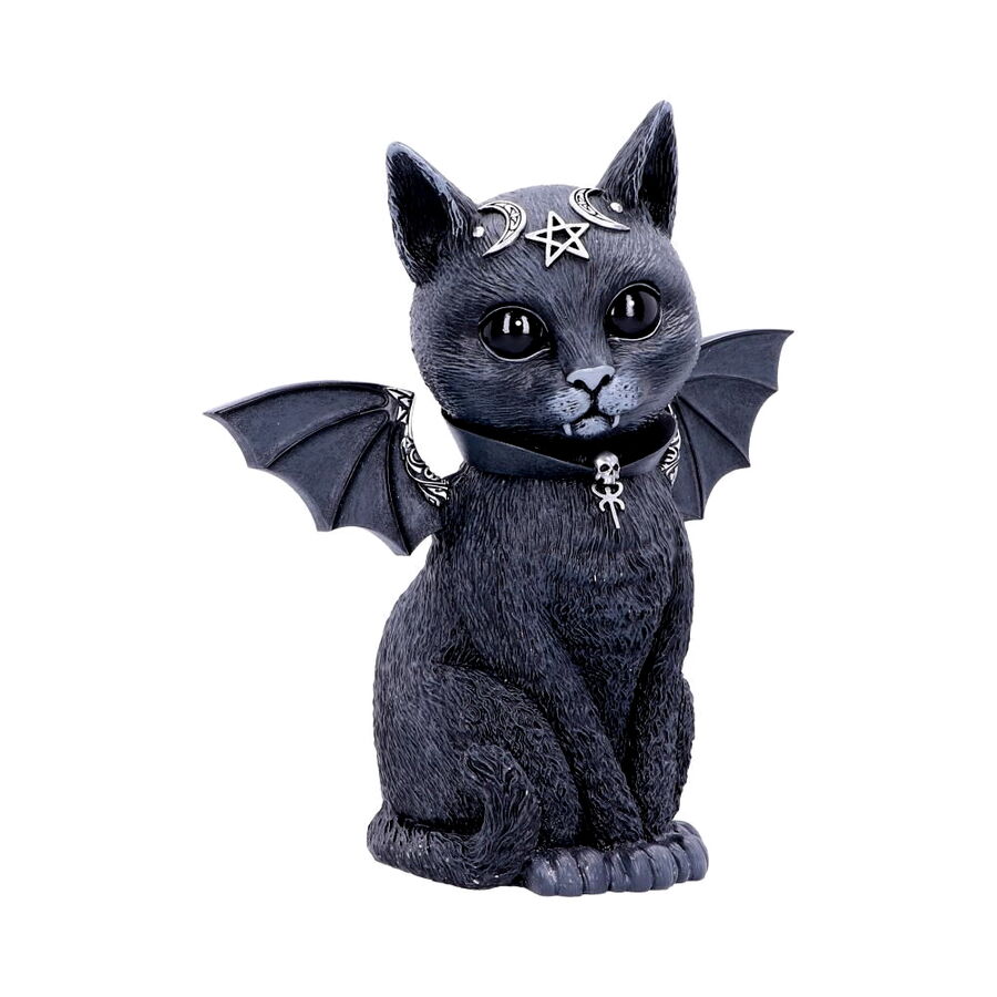 Grande Figurine chat MALPUSS de 24 cm avec des ailes de chauve-souris