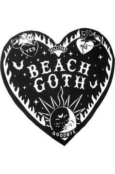 Serviette de bain KILLSTAR 'Heart Goth'