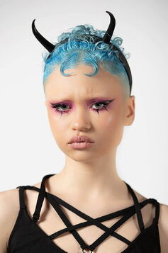 Bandeau Punk Clouté Noir - Léger, Stable, Pour Fêtes Et Quotidien