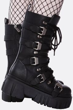 Bottes compensées unisexe KILLSTAR 'beelzebub'