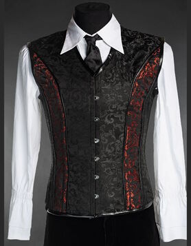 Corset gothique homme 'Le sceau du vampire'