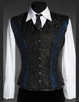 Corset gothique homme 'Le Dandy des Glaces'