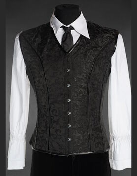 Corset gothique homme 'L'ombre du Dandy'