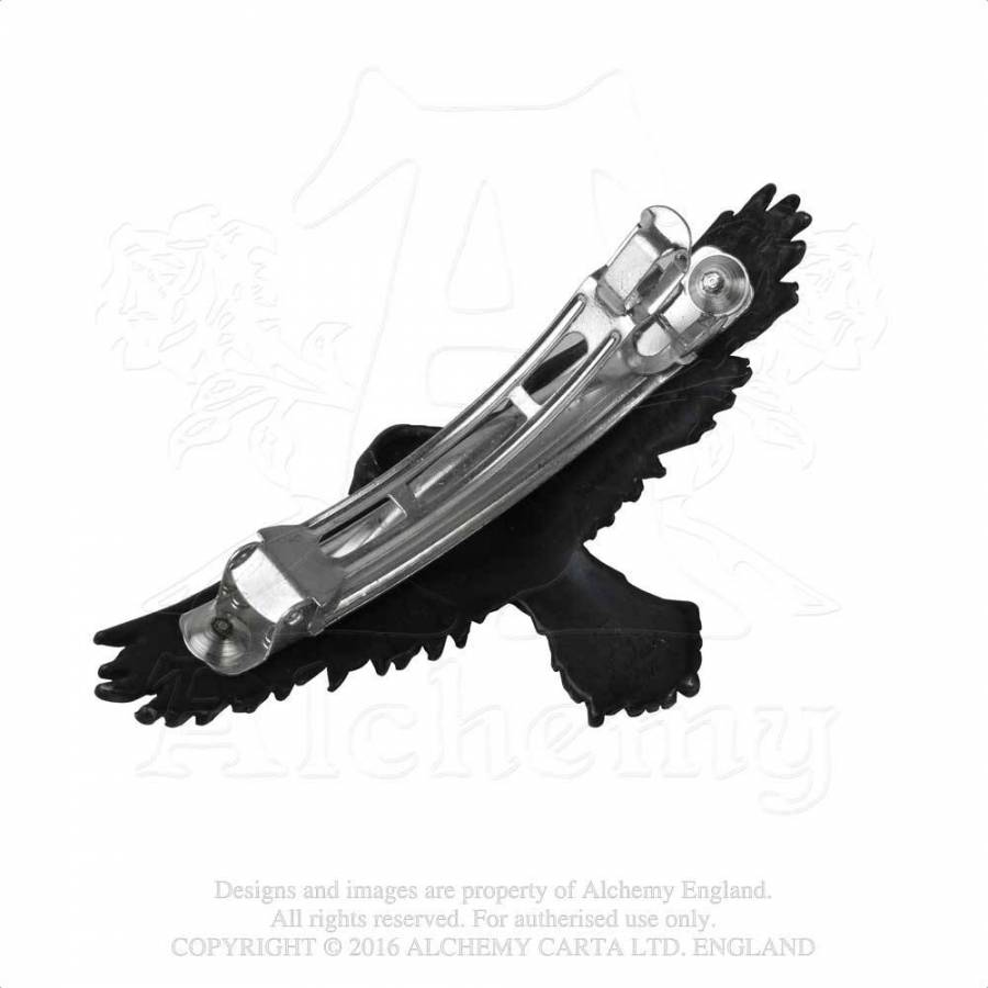 photo n°2 : Barrette à cheveux ALCHEMY GOTHIC 'black raven'