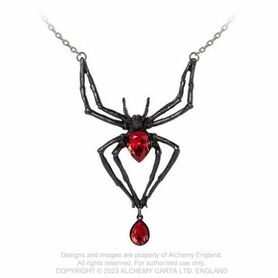 Grand collier ALCHEMY GOTHIC 'black widow