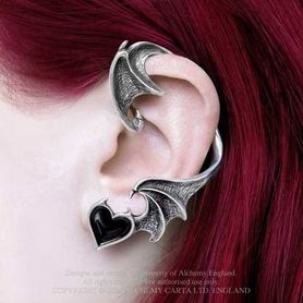 Boucle d'oreille ALCHEMY GOTHIC 'blacksoul'