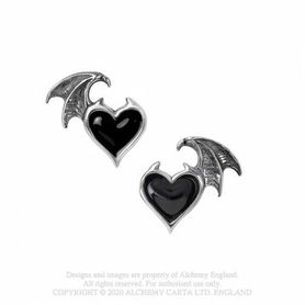 Boucles d'oreilles ALCHEMY GOTHIC 'blacksoul'