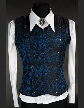 Corset gothique homme 'Le Pacte de glace'