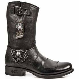 Bottes cuir marron New Rock M.GY07-S1