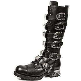 Bottes cuir New Rock M.MR009-C1