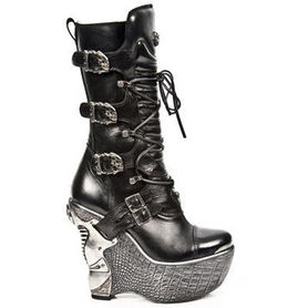 Bottes cuir New Rock M.PZ003-S4