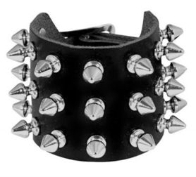 bracelet cuir 'killer 3rangs'