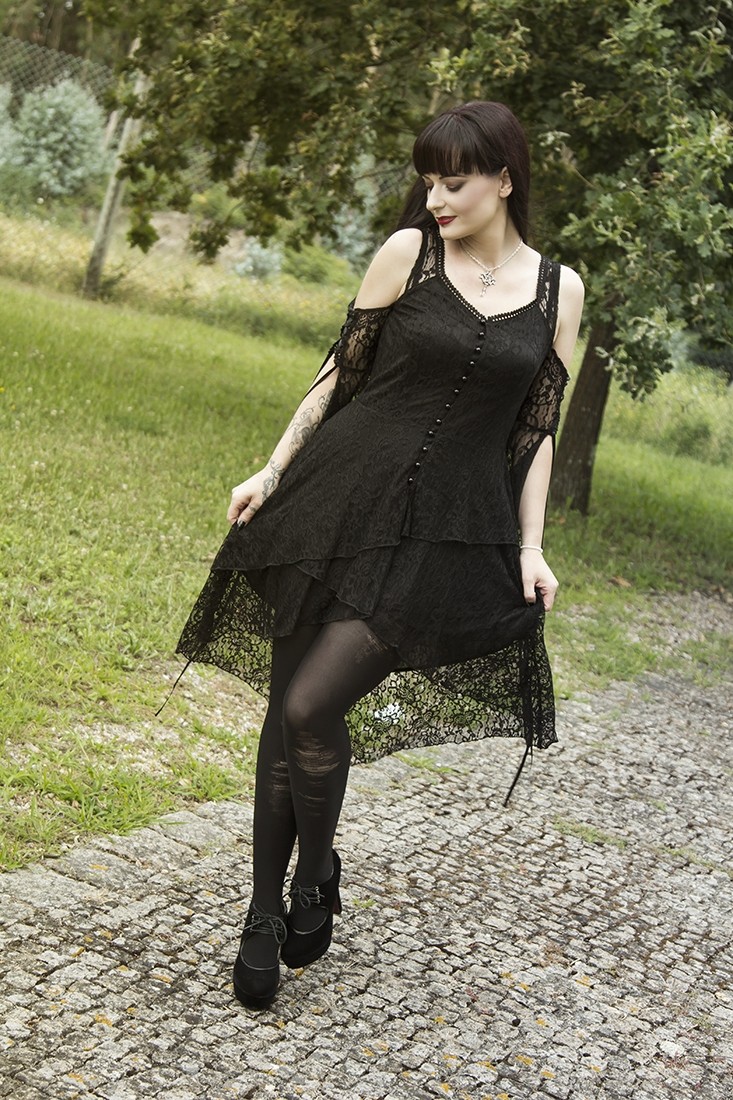photo n°2 : Collants gothiques à effet déchiré