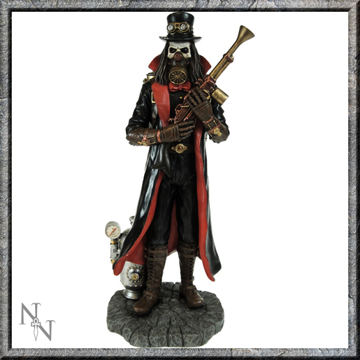 Figurine steampunk en résine 'grim reaper'
