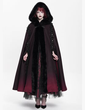 Cape gothique Devil Fashion - Crimson Eclipse